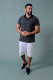 CAMISETA TIPO POLO HOMBRE TEXTURA