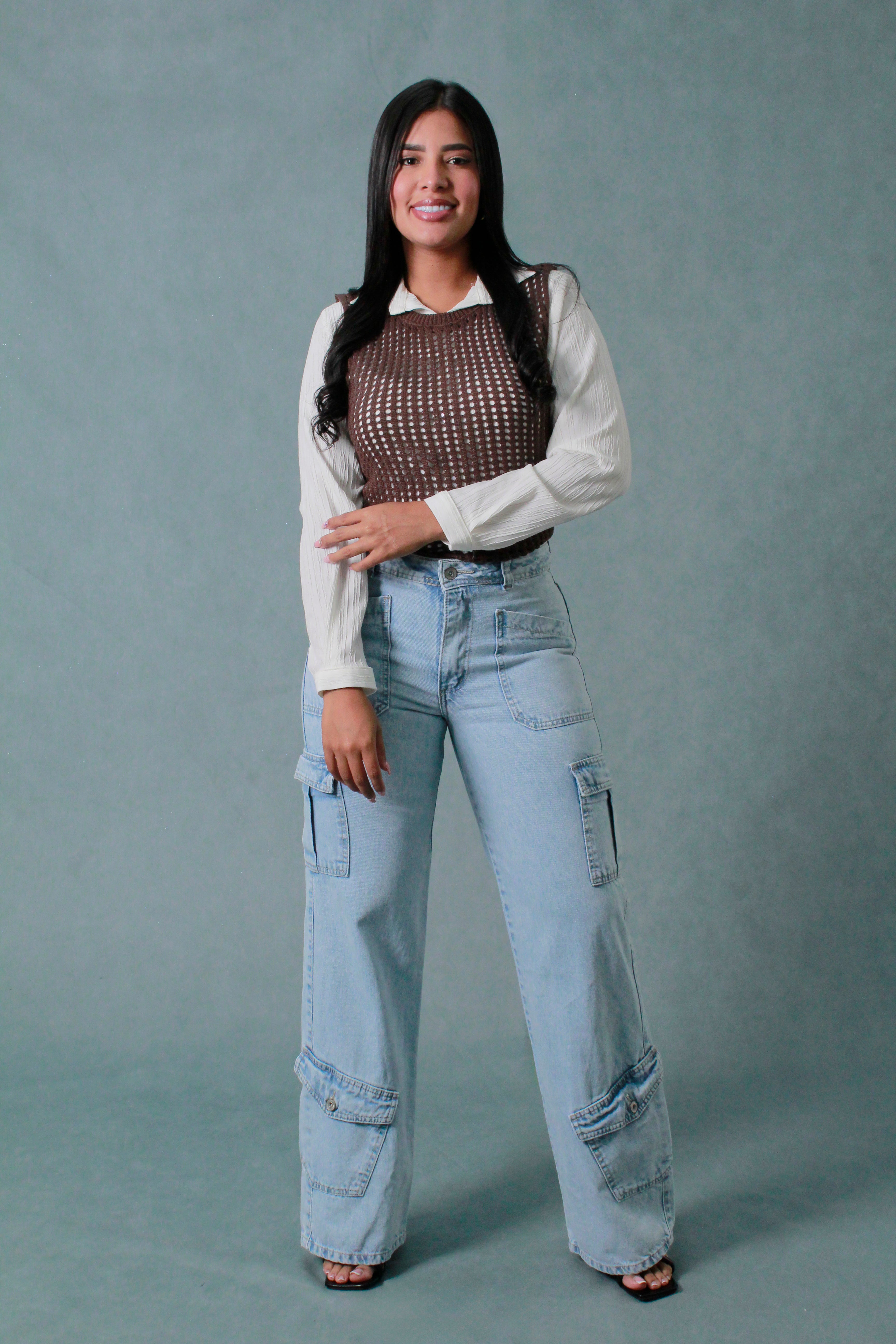 BLUSA MUJER TEJIDA SOLO FONDO