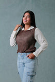 BLUSA MUJER TEJIDA SOLO FONDO