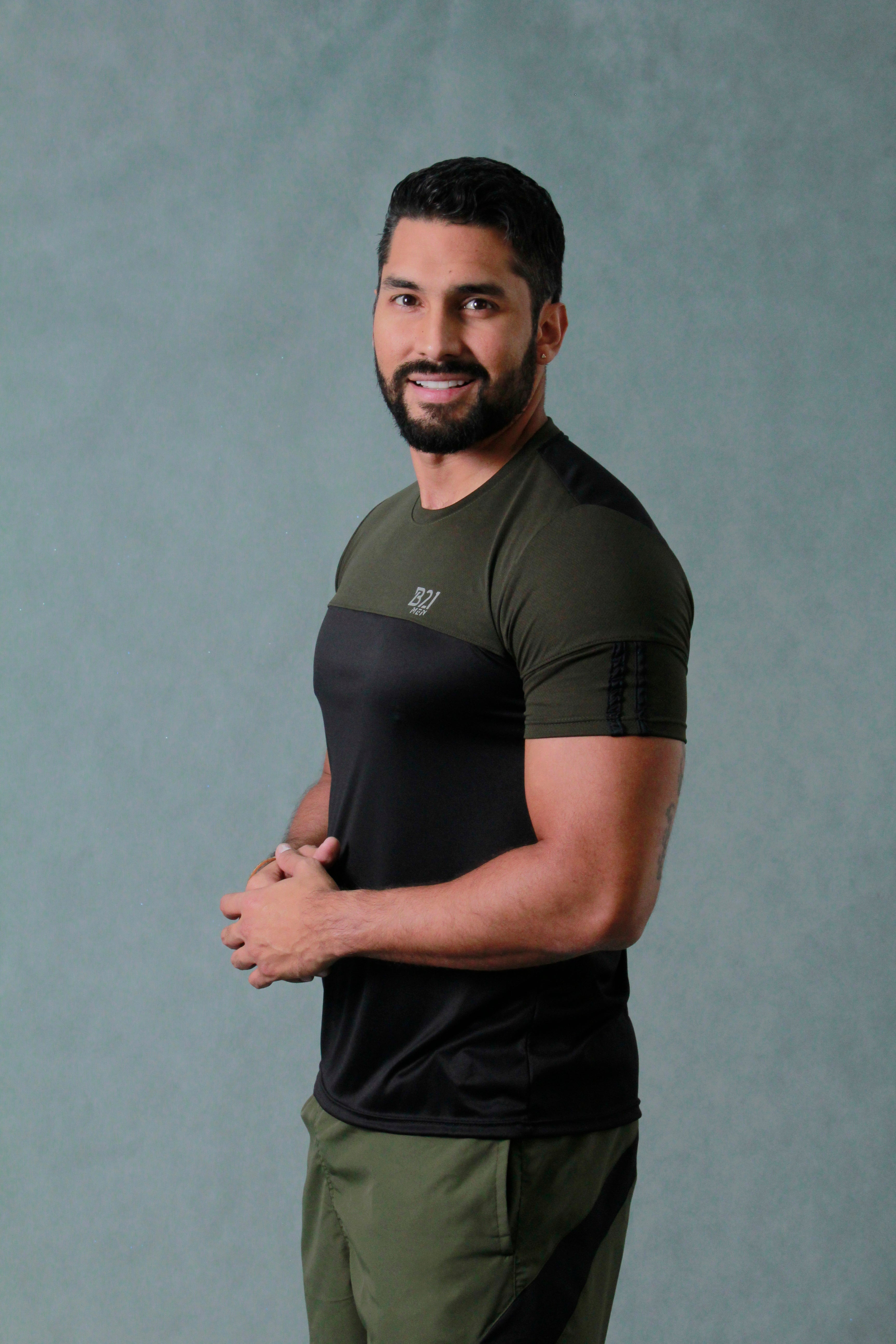 CAMISETA HOMBRE BLOQUES EN CONTRAST