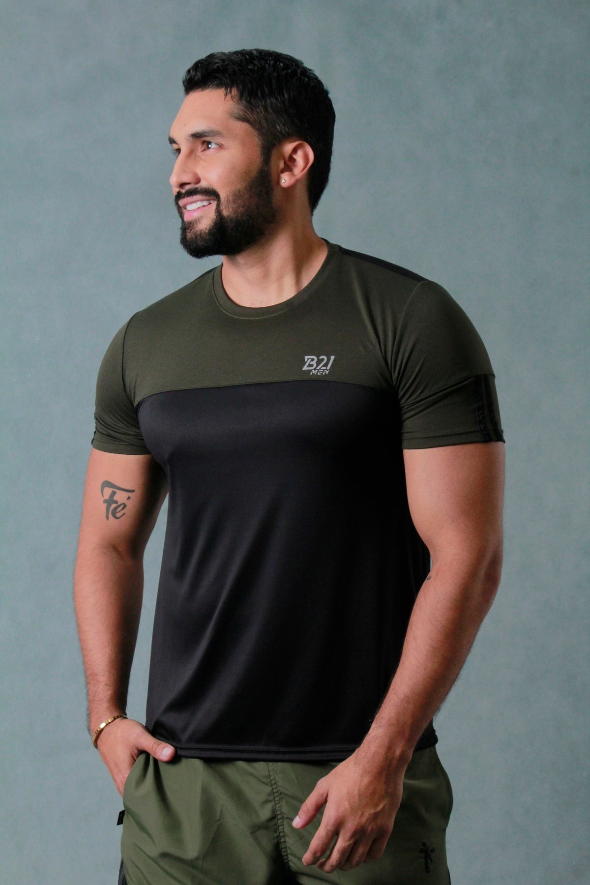 CAMISETA HOMBRE BLOQUES EN CONTRAST