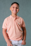 CAMISETA TIPO POLO NINO SOLO FONDO CON B