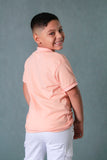 CAMISETA TIPO POLO NINO SOLO FONDO CON B