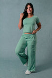 CONJUNTO PANTALON MUJER BOLSILLOS