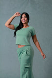 CONJUNTO PANTALON MUJER BOLSILLOS