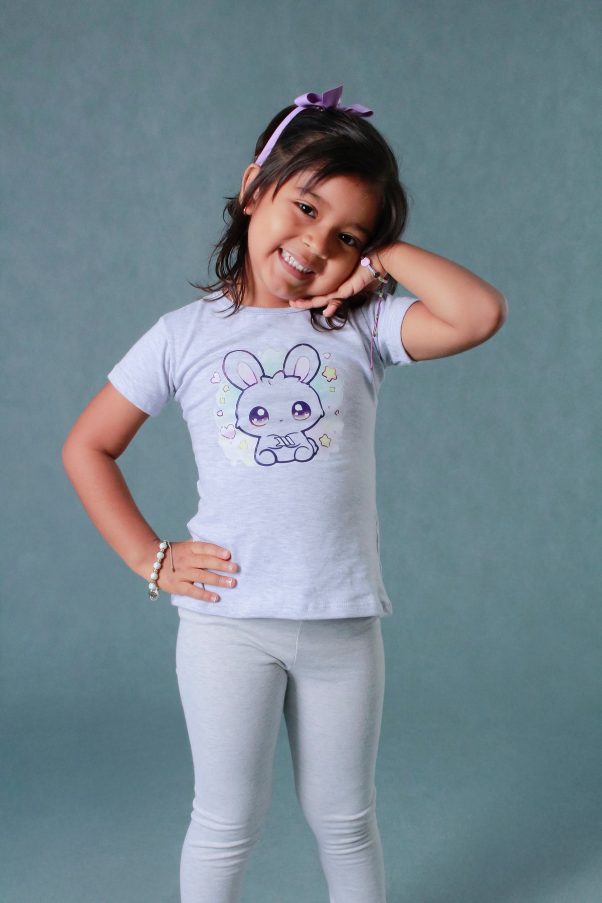 CAMISETA NINA MANGA CORTA ESTAMPADA