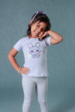 CAMISETA NINA MANGA CORTA ESTAMPADA