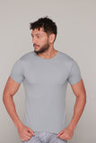 CAMISETA BÁSICA AS GRIS