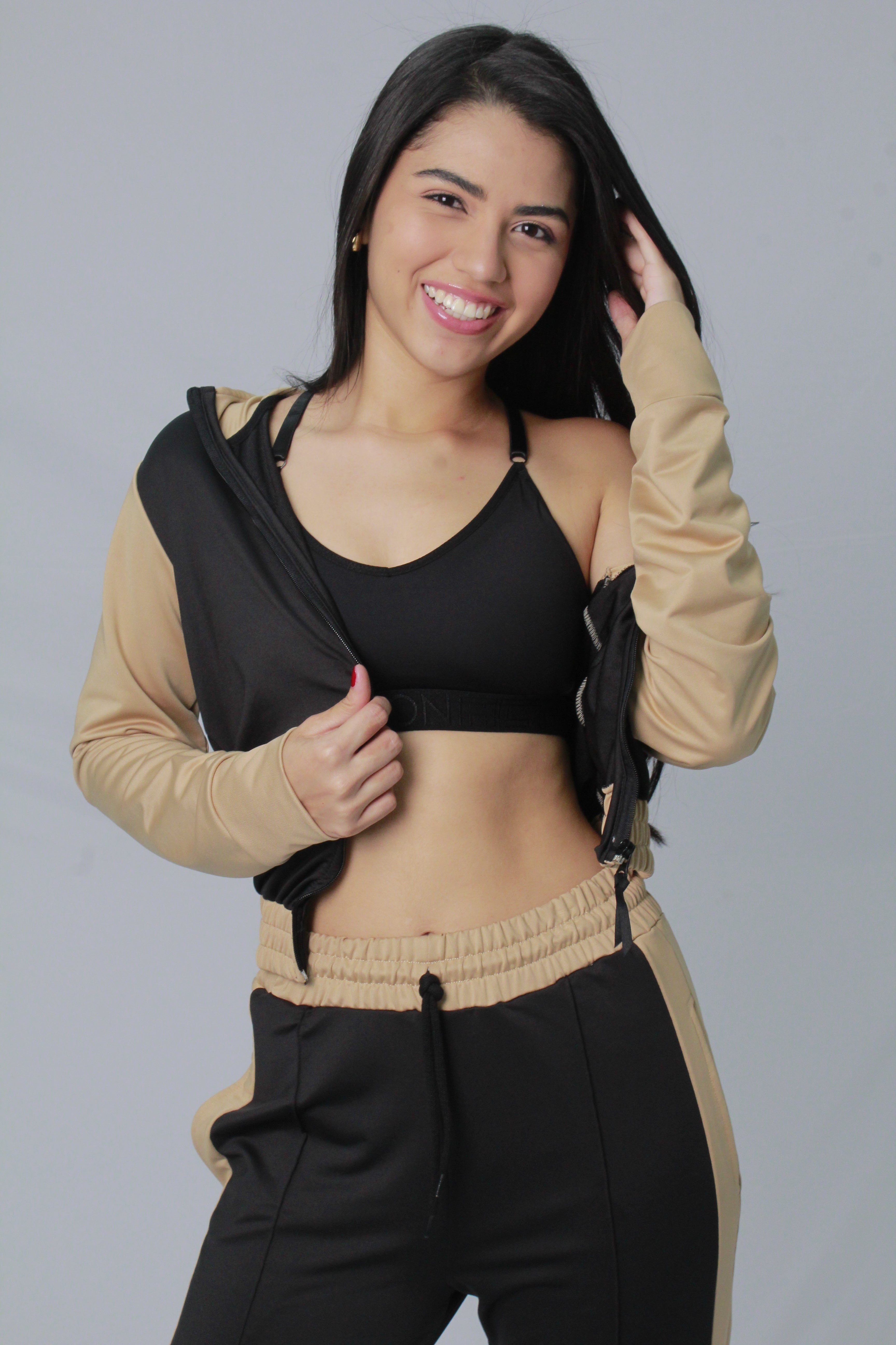 Chaqueta deportiva mujer combinada