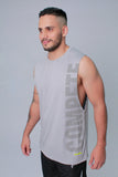 Camiseta sisa hombre con estampado vertical